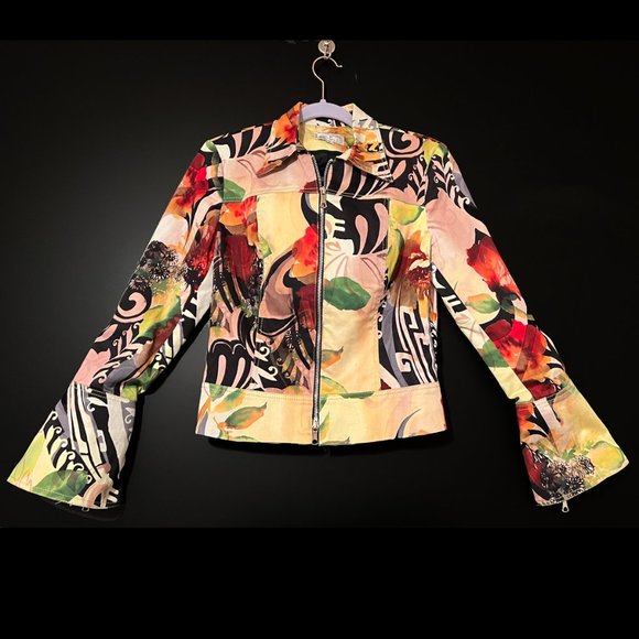 Alberto Makali Women's Jacket. Multi-colored pattern. Size 6. - Picture 1 of 4